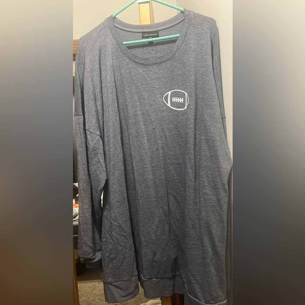 Lane Bryant Charcoal Long Sleeve Tee